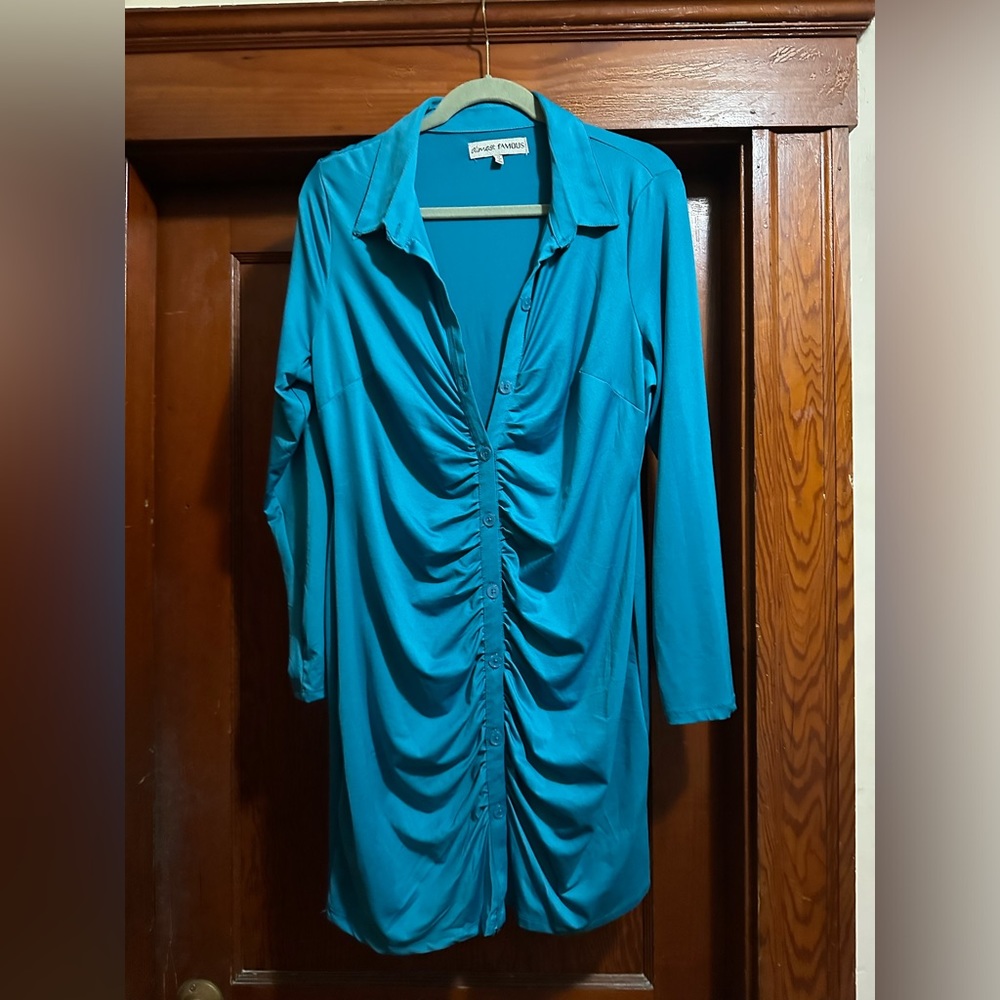 Almost Famous Button Up Dress